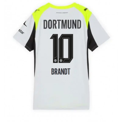 Ženski Nogometni dresi Borussia Dortmund Julian Brandt #10 Gostujoči 2025-26 Kratek Rokav Ženski Nogometni dresi Borussia Dortmund Julian Brandt #10 Gostujoči 2025-26 Kratek Rokav